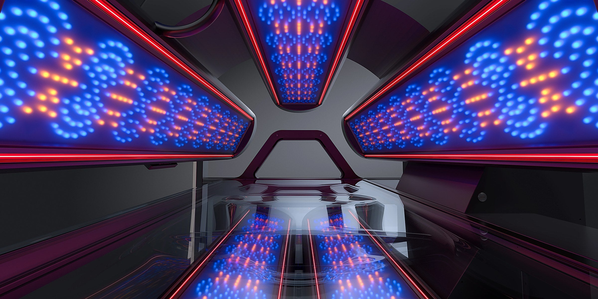 Full LED tunnel inside the K11 Air Plus